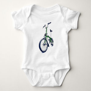 Groene Brompton-fiets Romper