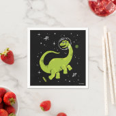 Groene Brontosaurus dinos in de ruimte Servet (Insitu)