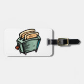 Groene broodrooster Bagagelabels (Voorkant horizontaal)