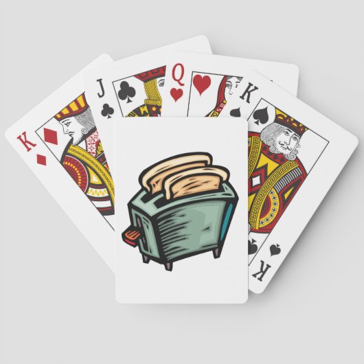 Groene broodrooster speelkaarten (Achterkant)