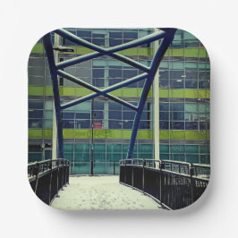 Groene brug papieren bordje