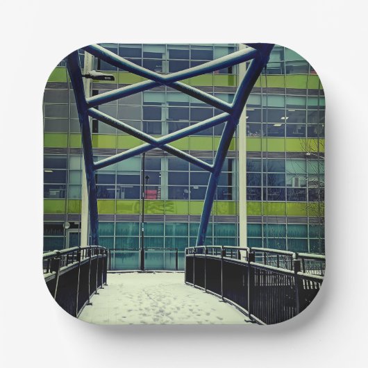 Groene brug papieren bordje (Voorkant)