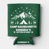 Groene Bruid Kamp Bachelorette Blikjeskoeler (Voorkant)