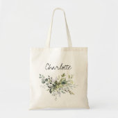 Groene Bruidsmeisje Huwelijkstas Tote Bag (Voorkant)