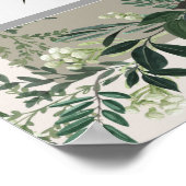 Groene Bruidsmeisjesfeestje Draagbare Fotohokje Poster (Hoek)