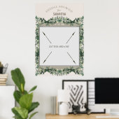 Groene Bruidsmeisjesfeestje Draagbare Fotohokje Poster (Thuiskantoor)