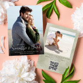 Groene bruiloft Bewaar de datumfoto Save The Date