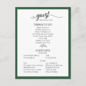 Groene bruiloft — Bezoekersinformatie Informatiekaartje (Voorkant)