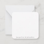 Groene bruiloft blanco dank u notitiekaartje (Achterkant)