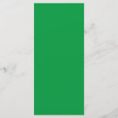 Groene bruiloft diner menu (Achterkant)