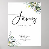 Groene Bruiloft Favors Bord Poster (Voorkant)
