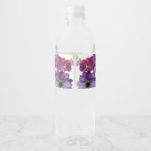 Groene Bruiloft Fles Label Waterfles Etiket (Achterkant)