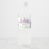 Groene Bruiloft Fles Label Waterfles Etiket (Voorkant)