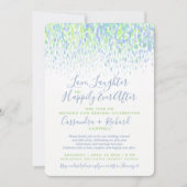 Groene bruiloft gelofte verlenging 1 jaar op geluk kaart (Voorkant)