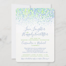 Groene bruiloft gelofte verlenging 1 jaar op geluk kaart