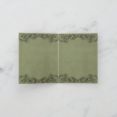  groene bruiloft Hartelijk dank Bedankkaart (Binnen)