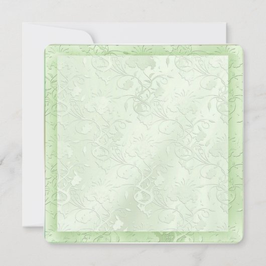 Groene bruiloft met reliëfstemmer kaart (Achterkant)