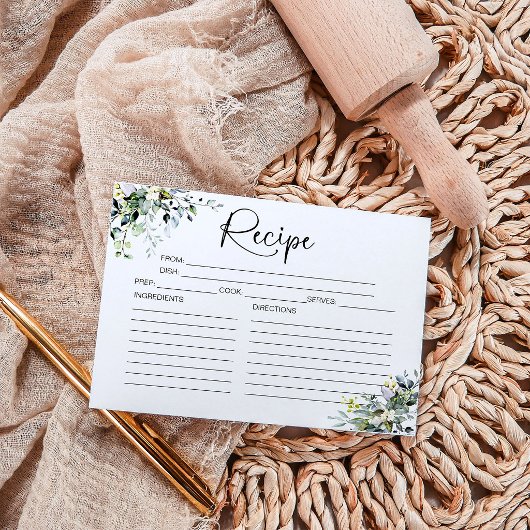 Groene Bruiloft Recept Kaart