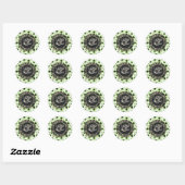 Groene bruiloft voor labels (Vel)