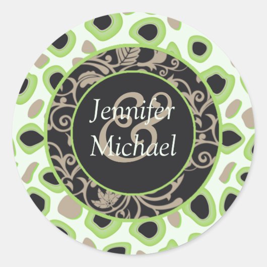 Groene bruiloft voor labels (Voorkant)