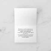 Groene Bruiloftsdankjeshouder Bedankkaart (Binnen)