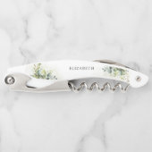 Groene Bruiloftsontbijt Kelner Kurkentrekker (Voorkant)