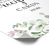 Groene Bruiloftsreceptenkaarten Bord Poster (Hoek)