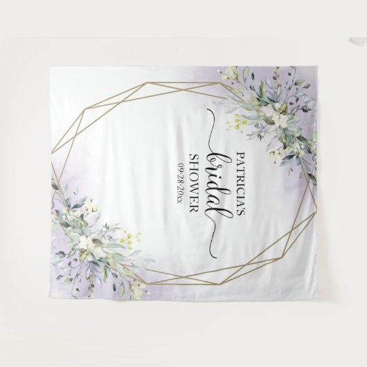 Groene Bruiloftsshower Achtergrond Foto Prop Wandkleed (Voorkant (horizontaal))