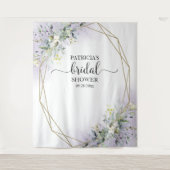 Groene Bruiloftsshower Achtergrond Foto Prop Wandkleed (Voorkant)