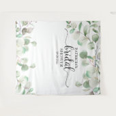Groene Bruiloftsshower Achtergrond Foto Prop Wandkleed (Voorkant (horizontaal))