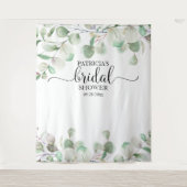 Groene Bruiloftsshower Achtergrond Foto Prop Wandkleed (Voorkant)