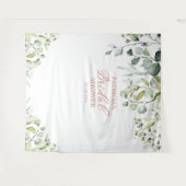 Groene Bruiloftsshower Achtergrond Foto Prop Wandkleed (Voorkant (horizontaal))