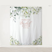 Groene Bruiloftsshower Achtergrond Foto Prop Wandkleed (Voorkant)