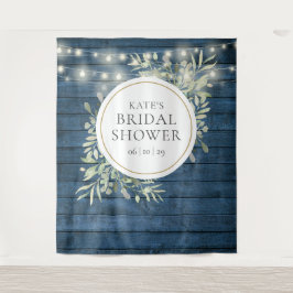 Groene Bruiloftsshower Fotohokje Achtergrond Wandkleed