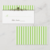 Groene, bruine en witte strippaart plaatskaartje (Voorkant / Achterkant)
