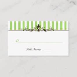 Groene, bruine en witte strippaart plaatskaartje