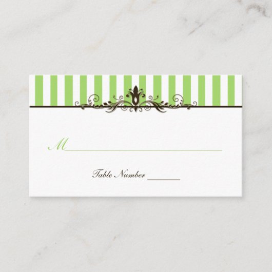 Groene, bruine en witte strippaart plaatskaartje (Voorkant)