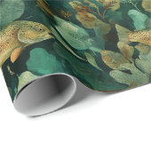 Groene Bruine Forel Onderwater Botanisch Cadeaupapier (Rol Hoek)