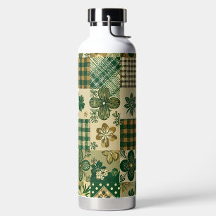 GROENE & BRUINE IERSE SHAMROCKS & RUITPATRONEN WATERFLES