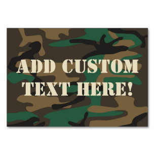 Groene bruine militaire Camouflage Kaart