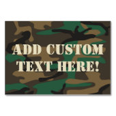 Groene bruine militaire Camouflage Kaart (Achterkant)