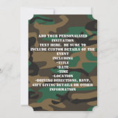 Groene bruine militaire Camouflage Kaart (Achterkant)