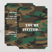 Groene bruine militaire Camouflage Kaart (Voorkant / Achterkant)