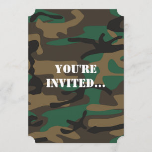 Groene bruine militaire Camouflage Kaart