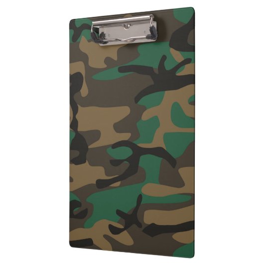Groene bruine militaire Camouflage Klembord (Links)