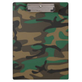 Groene bruine militaire Camouflage Klembord (Voorkant)