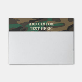 Groene bruine militaire Camouflage Post-it® Notes