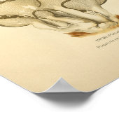  groene bruine paddenstoelen Kunst print Frans (Hoek)