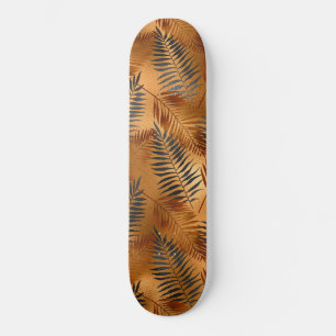 Groene Bruine Palmboomblad Zomer Glam Tropisch Persoonlijk Skateboard