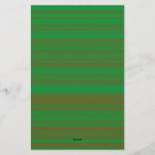 Groene Bruine Strepen Briefpapier (Achterkant)